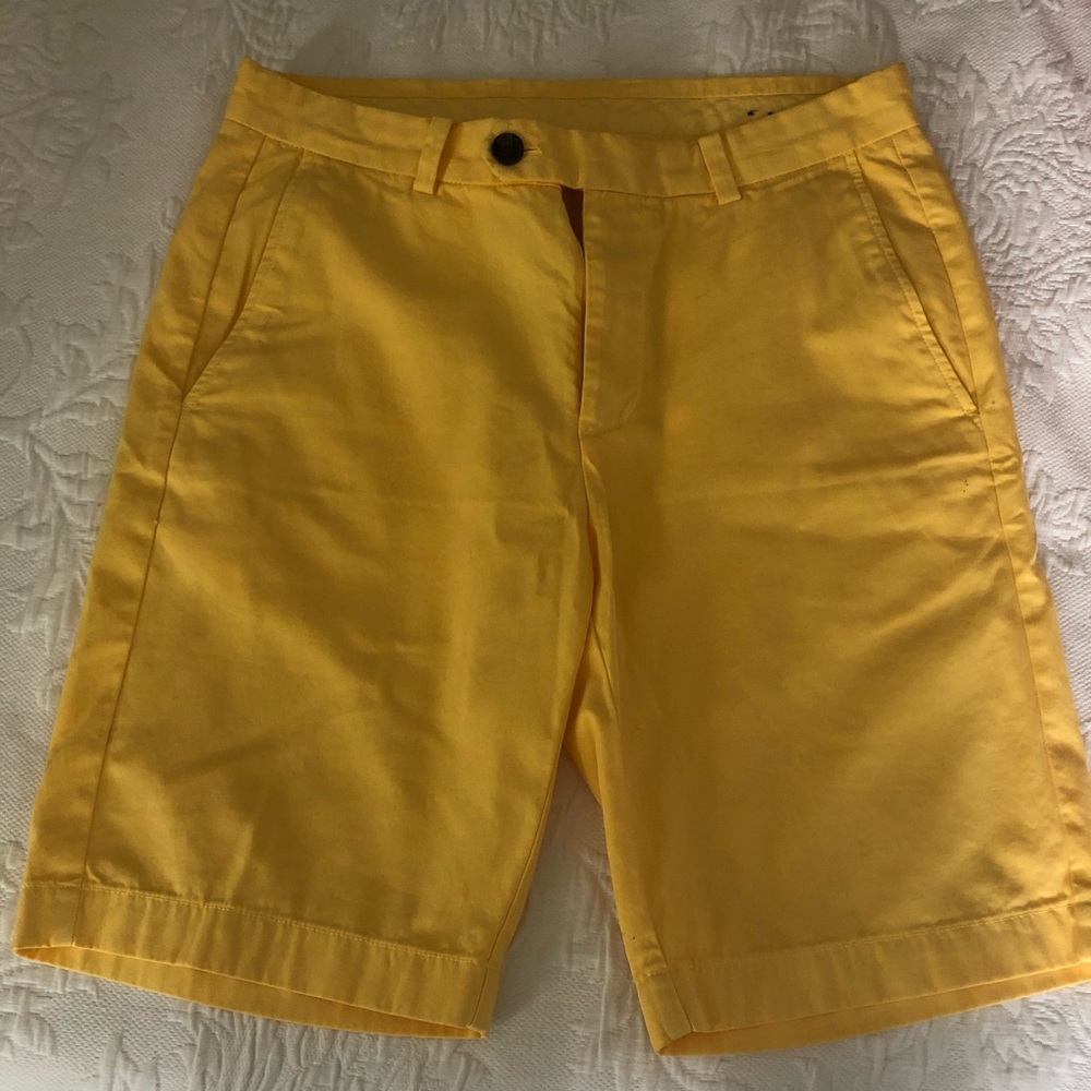 Yellow Brooks Brothers Bermuda Shorts W32